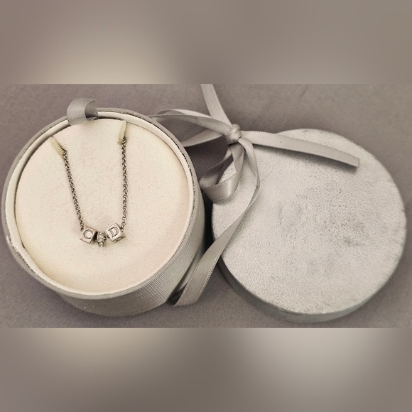 Christian Dior Silver Necklace With Dior Box and COA - Picture 4 of 14